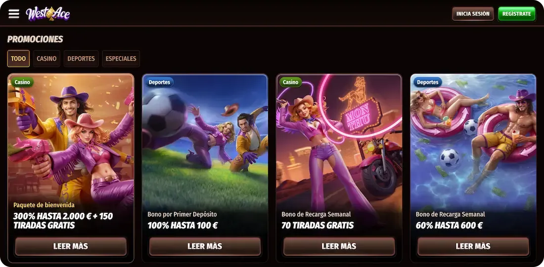 bonos del casino westace